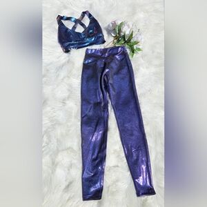 BuffBunny Shimmering Purple Leggings and Bra